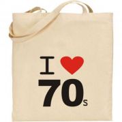 I LOVE 70's (NATURAL TOTE)
